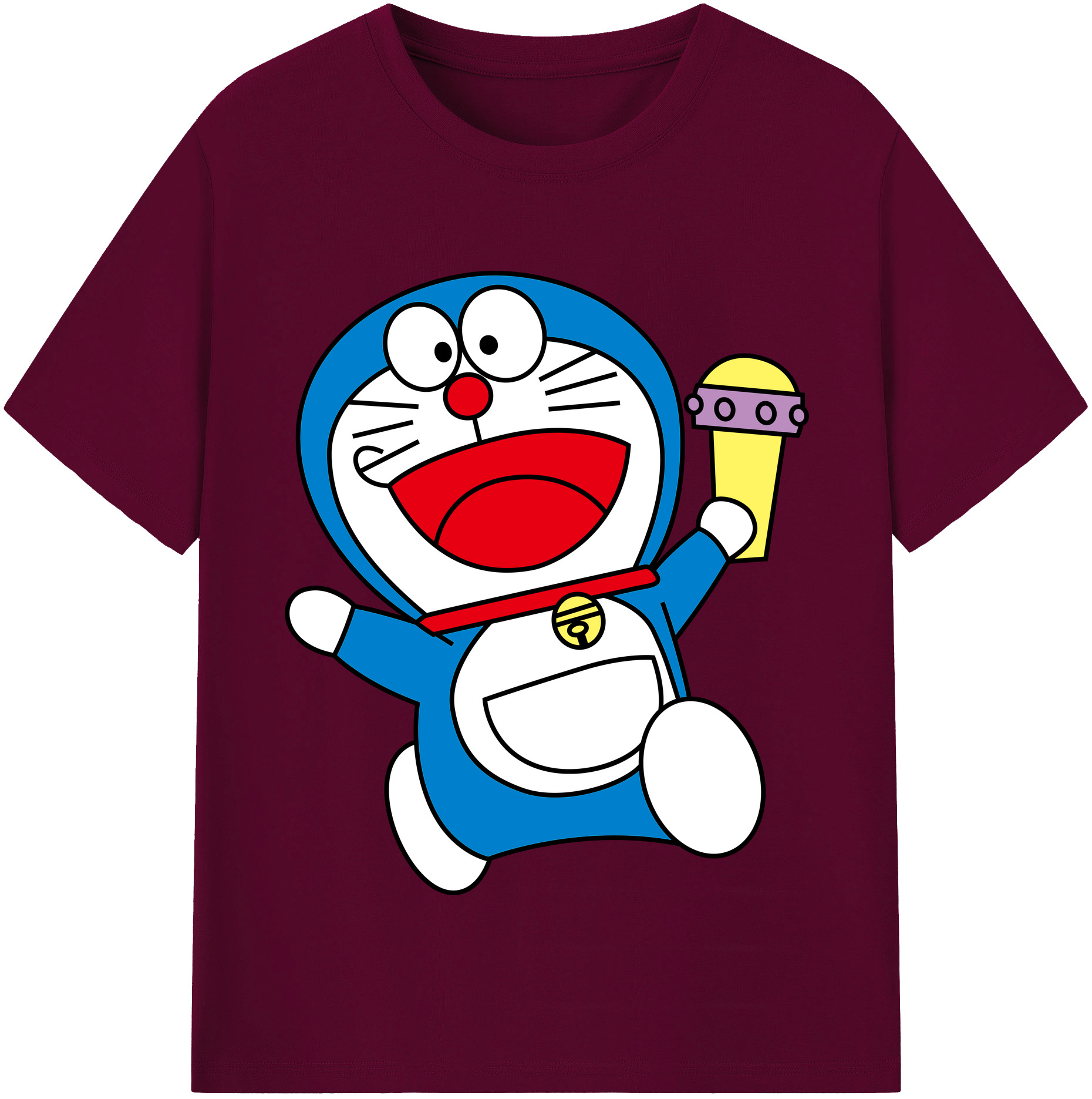 （画像用） ドラえもん Doraemon レディースカジュアルプリントTシャツ（綿100％）